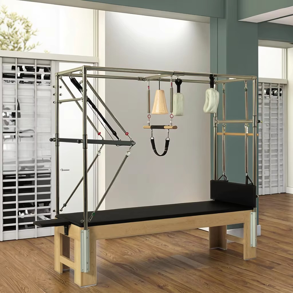 Yoga Of Fitness - Peralatan Reformer Pilates Kayu Oak untuk