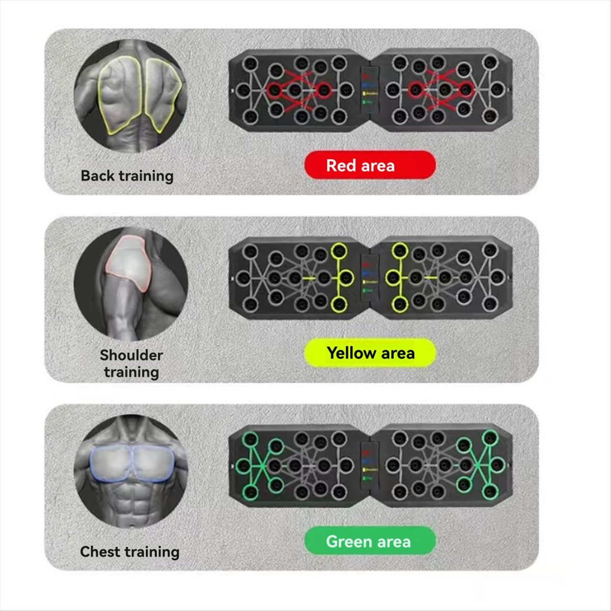 Push Up Board - Produk baru: Set Papan PushUp Multifungsi