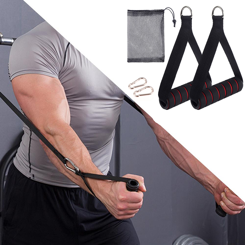 Yoga Fitness Resistance Band - Pegangan Mesin Kabel Heavy Duty Dengan