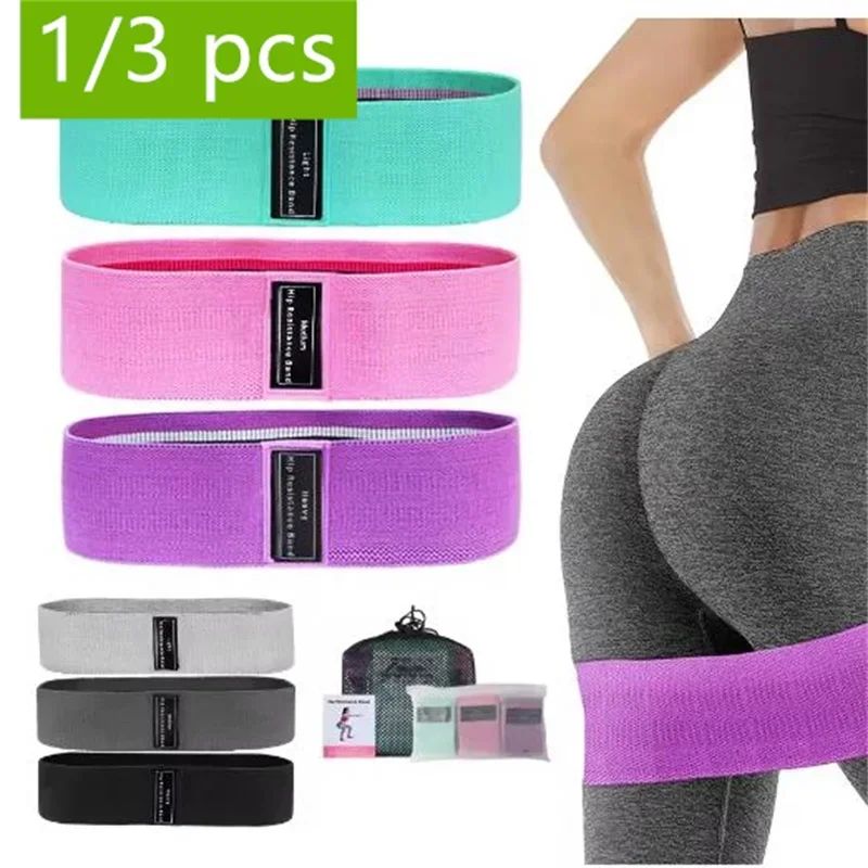Yoga Fitness Resistance Band - Pita Latihan Elastis untuk Pinggul, Bokong,
