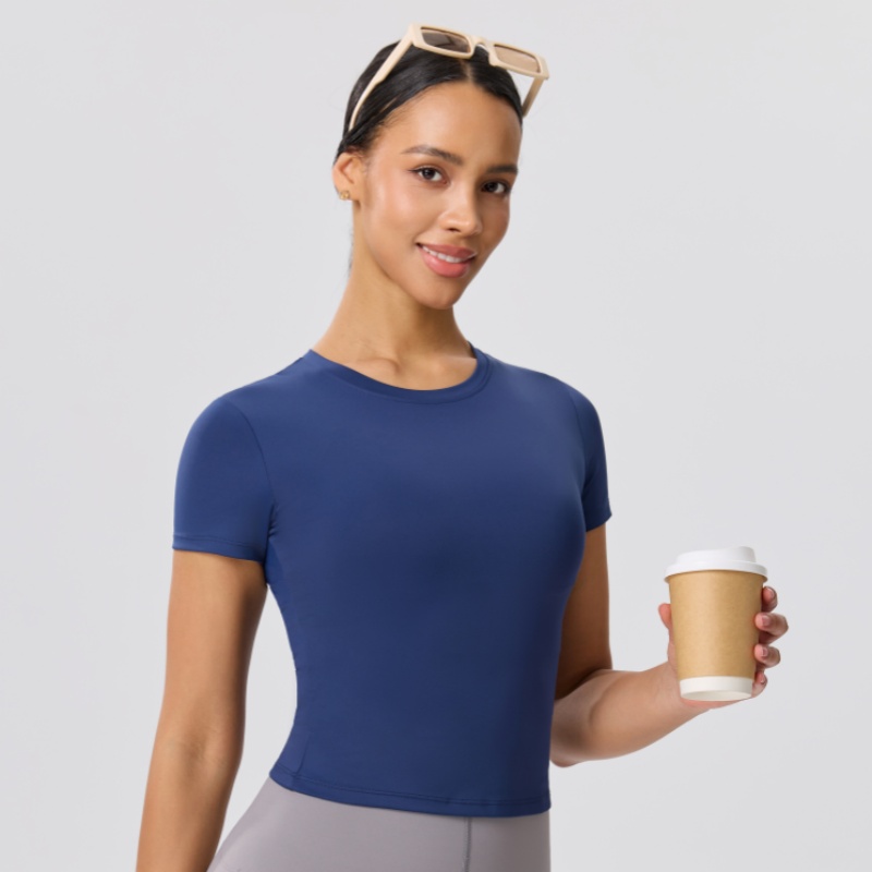 Kaos Yoga Kasual Slim Warna So - Yoga Fitness Training ulasan dan harga