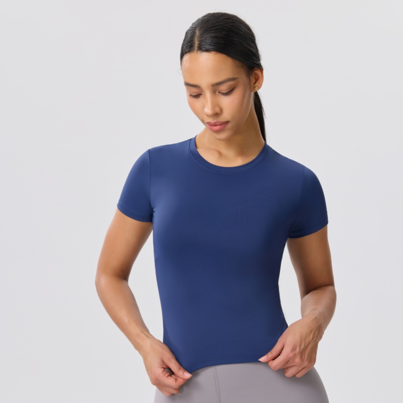 Kaos Yoga Kasual Slim Warna So - Yoga Fitness Training ulasan dan harga