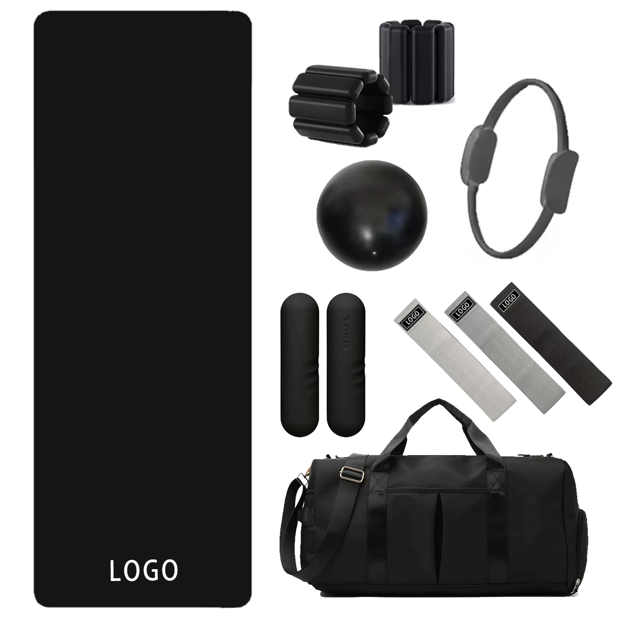 Set Perlengkapan Fitness denga - Yoga Fitness Resistance Band ulasan dan harga