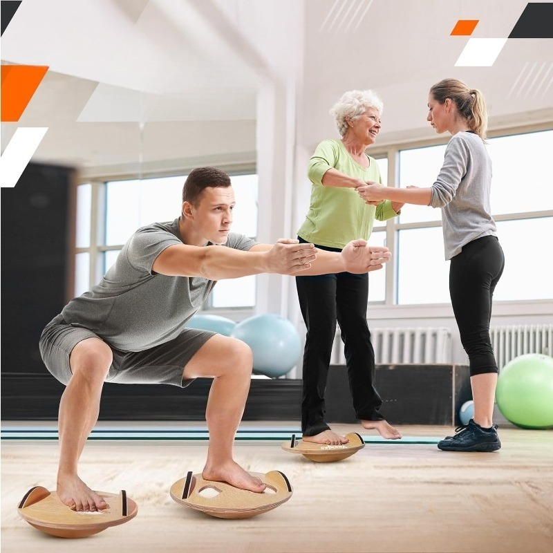 Papan Keseimbangan Kayu untuk  - Yoga Fitness Training ulasan dan harga