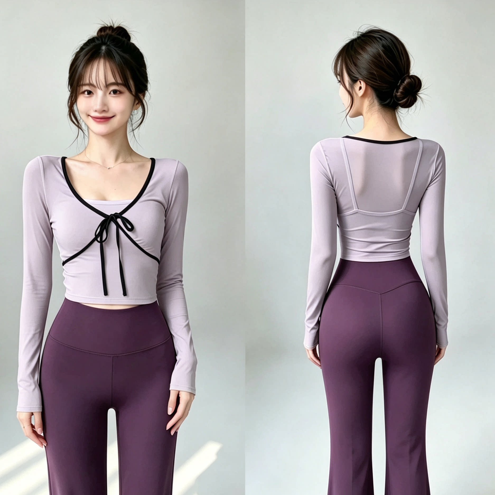 Atasan olahraga wanita model d - Yoga Of Fitness ulasan dan harga